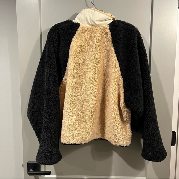 Stoic Size Medium Beige Neutral MTN 1/2-Zip High Pile Fleece Pullover Sherpa - Picture 5 of 6